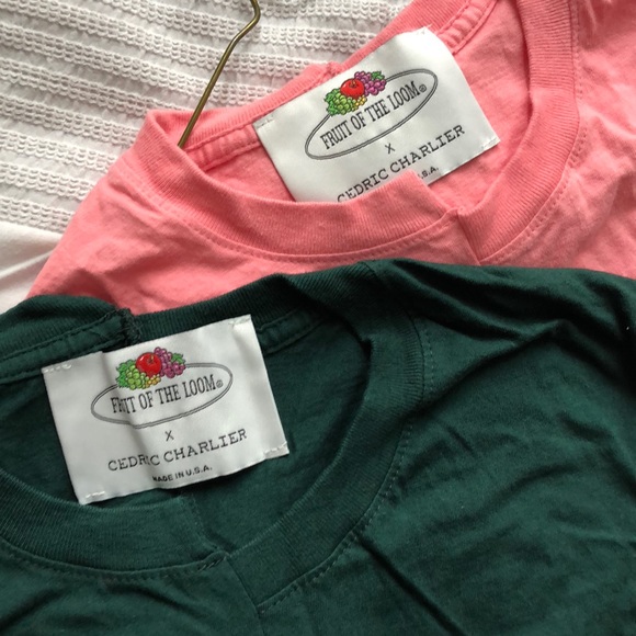 Vetements Tops Fruit Of The Loom X Cedric Charlier Tee Shirt Pink